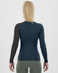 KARPOS Kolesarska  majica z dolgimi rokavi - DINAMICO MERINO 130 W - modra/črna