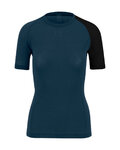 KARPOS Kolesarska  majica s kratkimi rokavi - DINAMICO MERINO 130 W - modra/črna