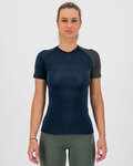 KARPOS Kolesarska  majica s kratkimi rokavi - DINAMICO MERINO 130 W - modra/črna