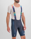SPORTFUL Kolesarske kratke hlače z naramnicami - PETER SAGAN BODYFIT CLASSIC - modra