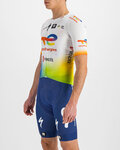 SPORTFUL Kolesarski dres s kratkimi rokavi - TOTAL ENERGIES BOMBER - bela/večbarvno