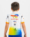 SPORTFUL Kolesarski dres s kratkimi rokavi - TOTAL ENERGIES KIDS - bela/večbarvno