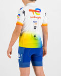 SPORTFUL Kolesarski dres s kratkimi rokavi - TOTAL ENERGIES KIDS - bela/večbarvno