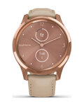 GARMIN pametna ura - VIVOMOVE LUXE 18K ROSE GOLD - rožnata/zlata/bež