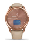 GARMIN pametna ura - VIVOMOVE LUXE 18K ROSE GOLD - rožnata/zlata/bež