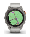GARMIN pametna ura - FENIX 7 PRO SAPPHIRE SOLAR - siva/oranžna