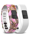 GARMIN komplet zapestnic - PINKCAMO/WHITE - rožnata/bela