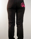 HAVEN Kolesarske dolge hlače brez naramnic - FUTURA - črna/rožnata