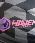 HAVEN Kolesarski dres s kratkimi rokavi - PEARL NEO SHORT - črna/rožnata