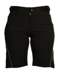 HAVEN Kolesarske kratke hlače brez naramnic - SINGLETRAIL WMS - črna