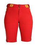 HAVEN Kolesarske kratke hlače brez naramnic - SINGLETRAIL WMS - rdeča