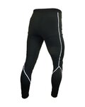 HAVEN Kolesarske dolge hlače brez naramnic - ISOLEERA - črna/bela