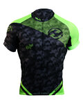 HAVEN Kolesarski dres s kratkimi rokavi - SINGLETRAIL - črna/zelena