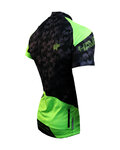 HAVEN Kolesarski dres s kratkimi rokavi - SINGLETRAIL - črna/zelena