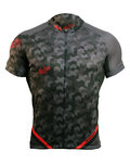 HAVEN Kolesarski dres s kratkimi rokavi - SINGLETRAIL - rdeča/črna