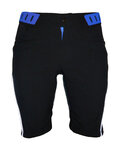 HAVEN Kolesarske kratke hlače brez naramnic - SINGLETRAIL LADY - črna/modra