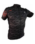 HAVEN Kolesarski dres s kratkimi rokavi - SKINFIT - črna/rdeča