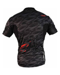 HAVEN Kolesarski dres s kratkimi rokavi - SKINFIT - črna/rdeča