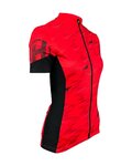 HAVEN Kolesarski dres s kratkimi rokavi - SKINFIT NEO WOMEN - rdeča/črna