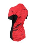 HAVEN Kolesarski dres s kratkimi rokavi - SKINFIT NEO WOMEN - rdeča/črna