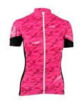 HAVEN Kolesarski dres s kratkimi rokavi - SKINFIT NEO WOMEN - rožnata/bela