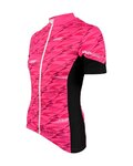 HAVEN Kolesarski dres s kratkimi rokavi - SKINFIT NEO WOMEN - rožnata/bela