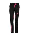 HAVEN Kolesarske dolge hlače brez naramnic - ENERGIZER POLAR - rožnata/črna