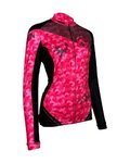 HAVEN Kolesarski dres z dolgimi rokavi zimski - STRATO - rožnata