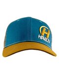 HAVEN Kolesarska kapa - TRUCKER - modra/rjava