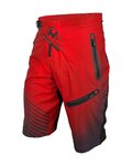 HAVEN Kolesarske kratke hlače brez naramnic - ENERGIZER FACTORY - rdeča