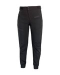 HAVEN Kolesarske dolge hlače brez naramnic - FACTORY TRAIL - črna