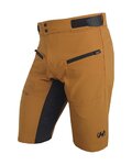 HAVEN Kolesarske kratke hlače brez naramnic - FACTORY AIR HMS - rjava