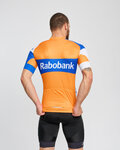 BONAVELO Kolesarski dres s kratkimi rokavi - RABOBANK - oranžna/modra