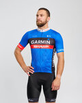 BONAVELO Kolesarski dres s kratkimi rokavi - GARMIN SHARP - modra/črna