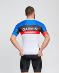 BONAVELO Kolesarski dres s kratkimi rokavi - GARMIN SHARP - modra/črna