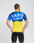 BONAVELO Kolesarski dres s kratkimi rokavi - SAXO BANK TINKOFF - modra/rumena