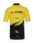 BONAVELO Kolesarski dres s kratkimi rokavi - VISMA 2026 KIDS - rumena/črna