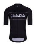HOLOKOLO Kolesarski dres s kratkimi rokavi - GEAR UP - črna