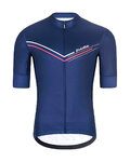 HOLOKOLO Kolesarski dres s kratkimi rokavi - LEVEL UP - modra