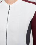HOLOKOLO Kolesarski dres z dolgimi rokavi zimski - SPECIAL - bela/bordo