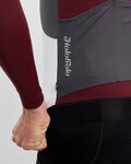 HOLOKOLO Kolesarski dres z dolgimi rokavi zimski - SPECIAL - bela/bordo