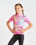 HOLOKOLO Kolesarski dres s kratkimi rokavi - SAFARI - rožnata/večbarvno