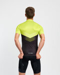 HOLOKOLO Kolesarski dres s kratkimi rokavi - ARROW II - svetlo zelena/črna