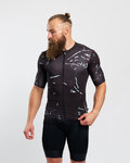 HOLOKOLO Kolesarski dres s kratkimi rokavi - PASSION - črna