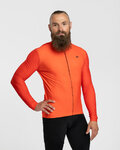 HOLOKOLO Kolesarski dres z dolgimi rokavi zimski - PERFORMANCE WINTER - oranžna