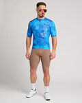 HOLOKOLO Kolesarski dres s kratkimi rokavi - RUSTLE - modra