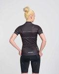 RIVANELLE Kolesarski dres s kratkimi rokavi - GEAR UP - črna
