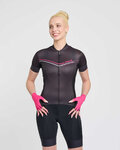 RIVANELLE Kolesarski dres s kratkimi rokavi - LEVEL UP - črna