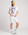 RIVANELLE Kolesarski dres s kratkimi rokavi - FLOWERY LADY - bela/večbarvno