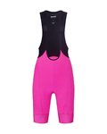 RIVANELLE Kolesarske kratke hlače z naramnicami - ACTIVE ELITE - rožnata/črna